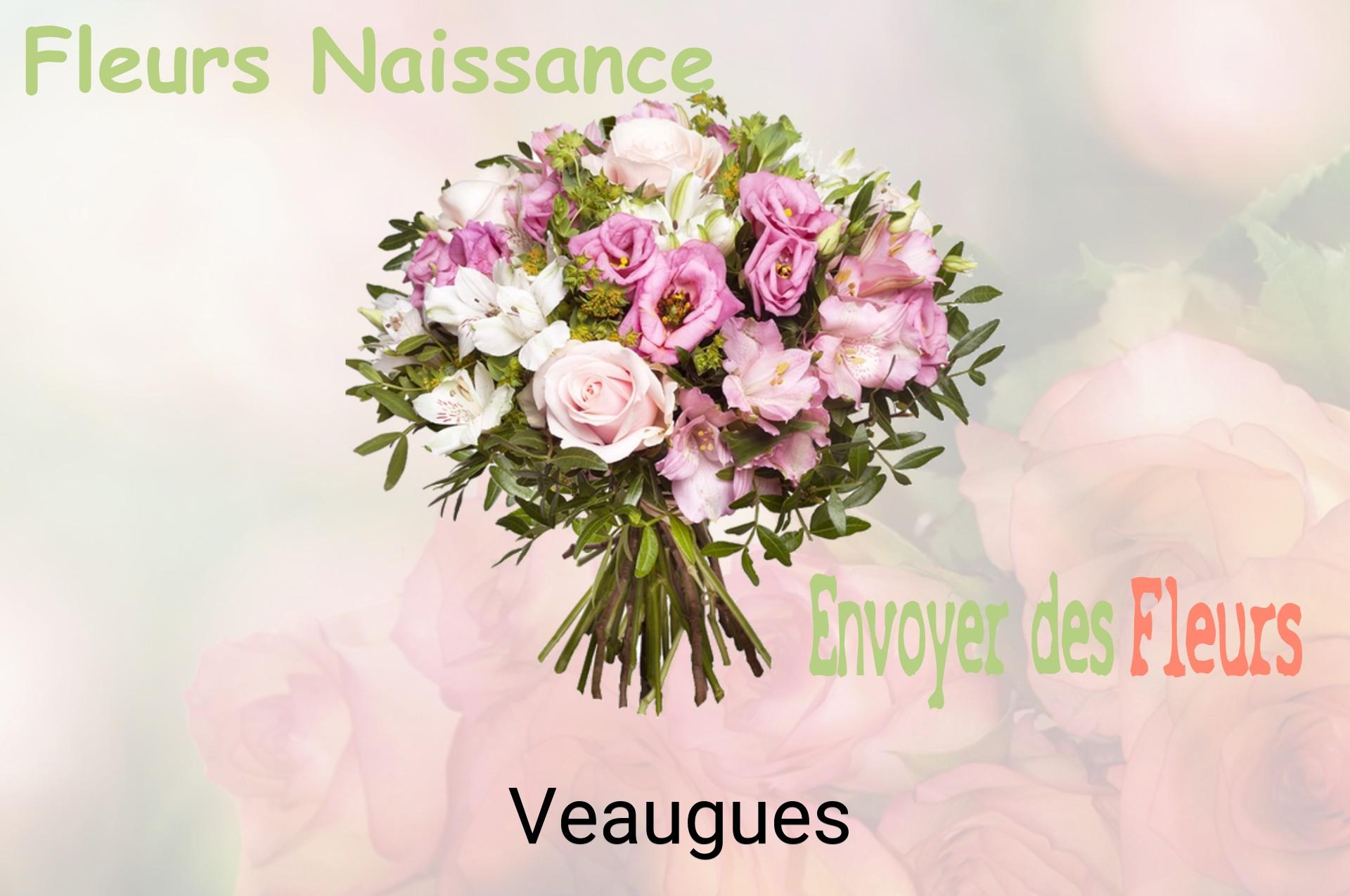 Bouquet de fleurs de naissance livré à Veaugues